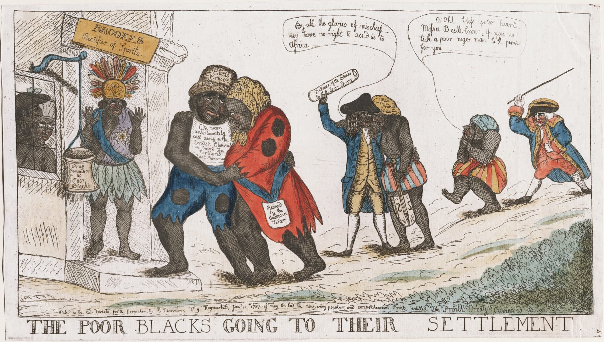 The Poor Blacks Going to Their Settlement